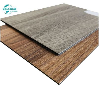2440mm কাঠের শস্য বহিরাগত দেয়াল আবরণ পিভিডিএফ লেপ ACP 6mm